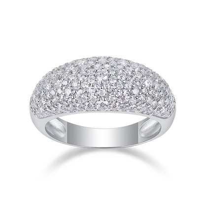 Moonlit Night Stars Moissanite Diamond Ring – S925 Silver