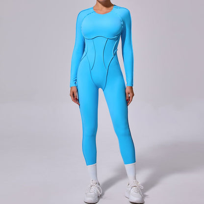 New Winter One-piece Sports Yoga Jumpsuit Backless Tight Jumpsuit