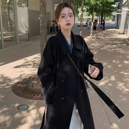 New Fashionable Fashion Over The Knee Woolen Coat