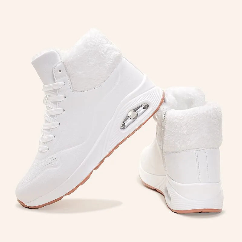 Warm Fleece-lined Women's Thick-soled Air-cushion Anti-slip Snow Boots
