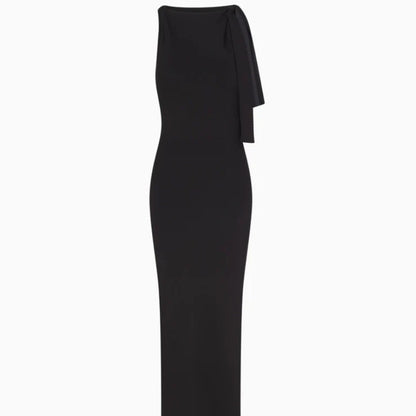 Sloping Shoulder New Women's Fashion Dress