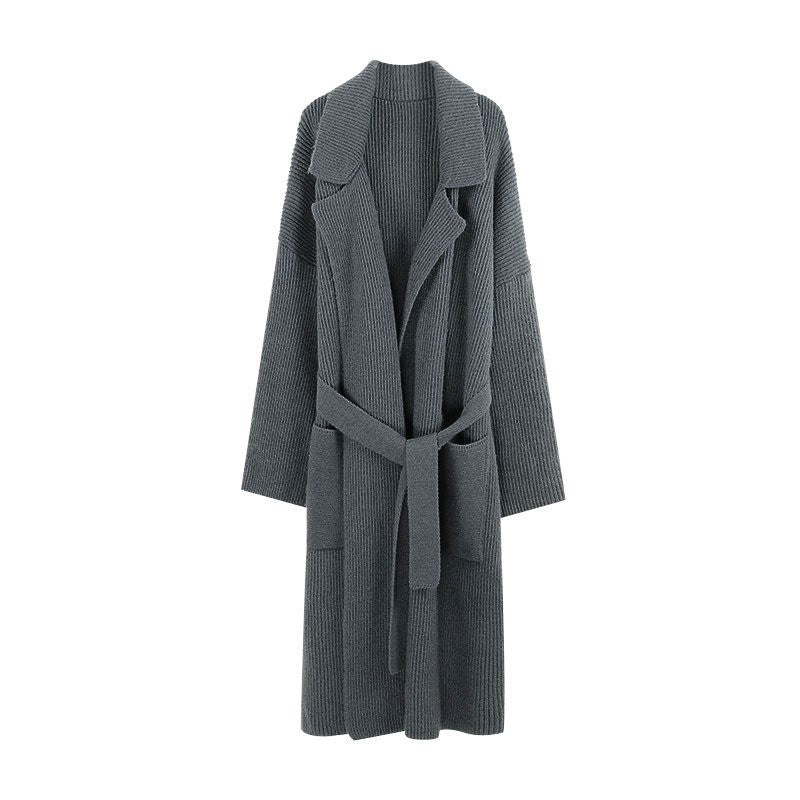 Gentle Soft Glutinous Loose Knitted Cardigan Overcoat