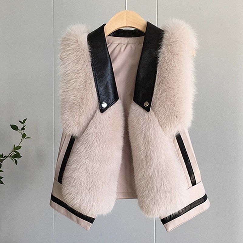 Fashion Slimming Slim Women Fur Vest