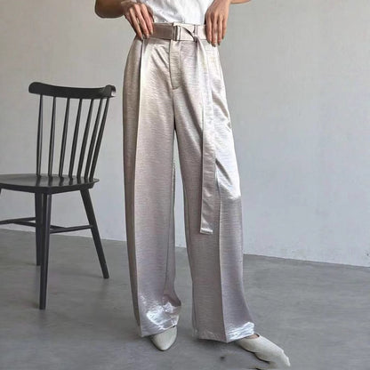 Fashionable Temperament Elegant Loose Slimming Drooping Wide-leg Pants High-grade Women's Pants