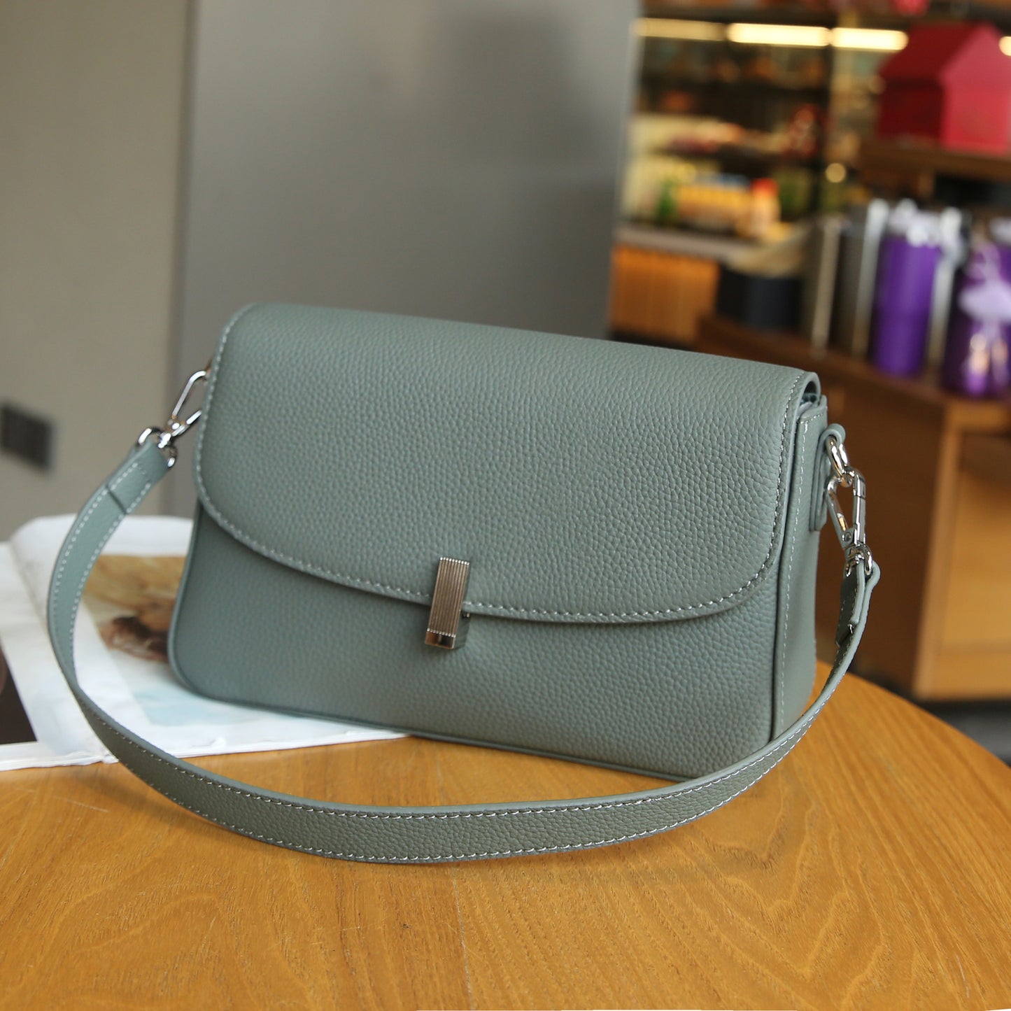 Large-capacity Leather Versatile Crossbody Elegant And Fashionable Genuine Cowhide Shoulder Bag