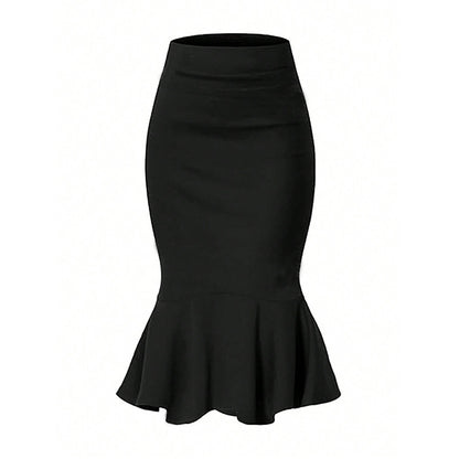 Women's Temperament Fishtail Elastic Skirt