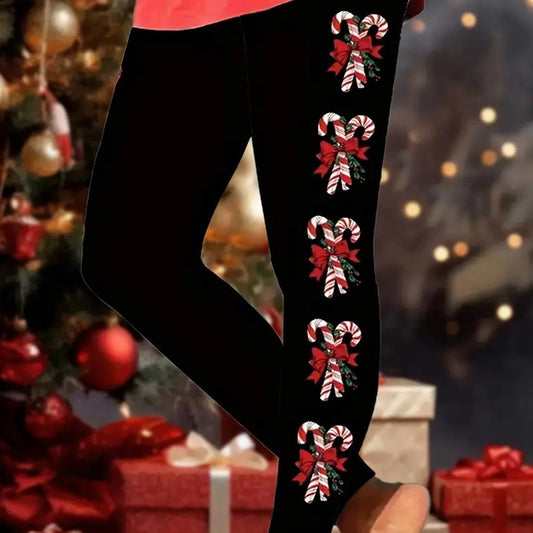 Leggings Christmas Tree Sequined Printing