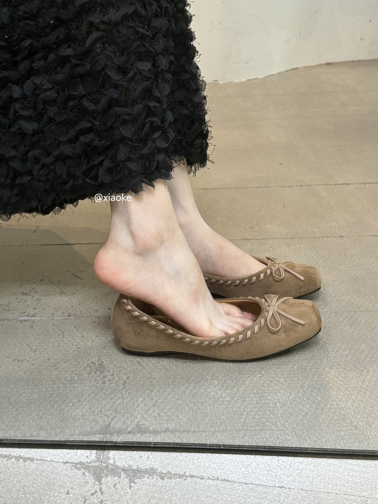 2026 New Spring & Autumn Women's Mary Jane Shoes, Retro Hidden Heel Flats, Niche Shallow Mouth Slip-on Granny Shoes