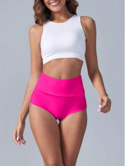 BZB Women's High Waist Yoga Shorts Gym Workout Booty Dance Hot Pants Athletic Butt Lifting Sports Leggings