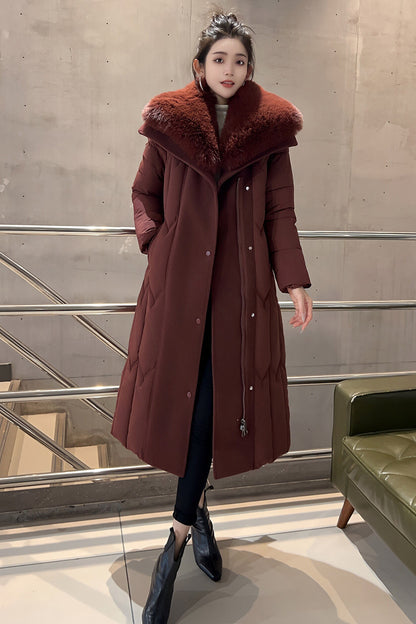 Temperament Plus Size Fashionable Elegant Cotton-padded Jacket