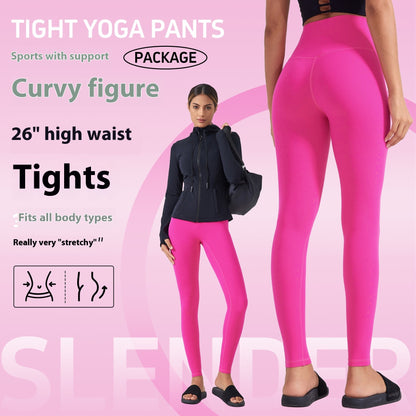 Nude Feel No T-line Fitness High Waist Hip Lift Sports Yoga Pants