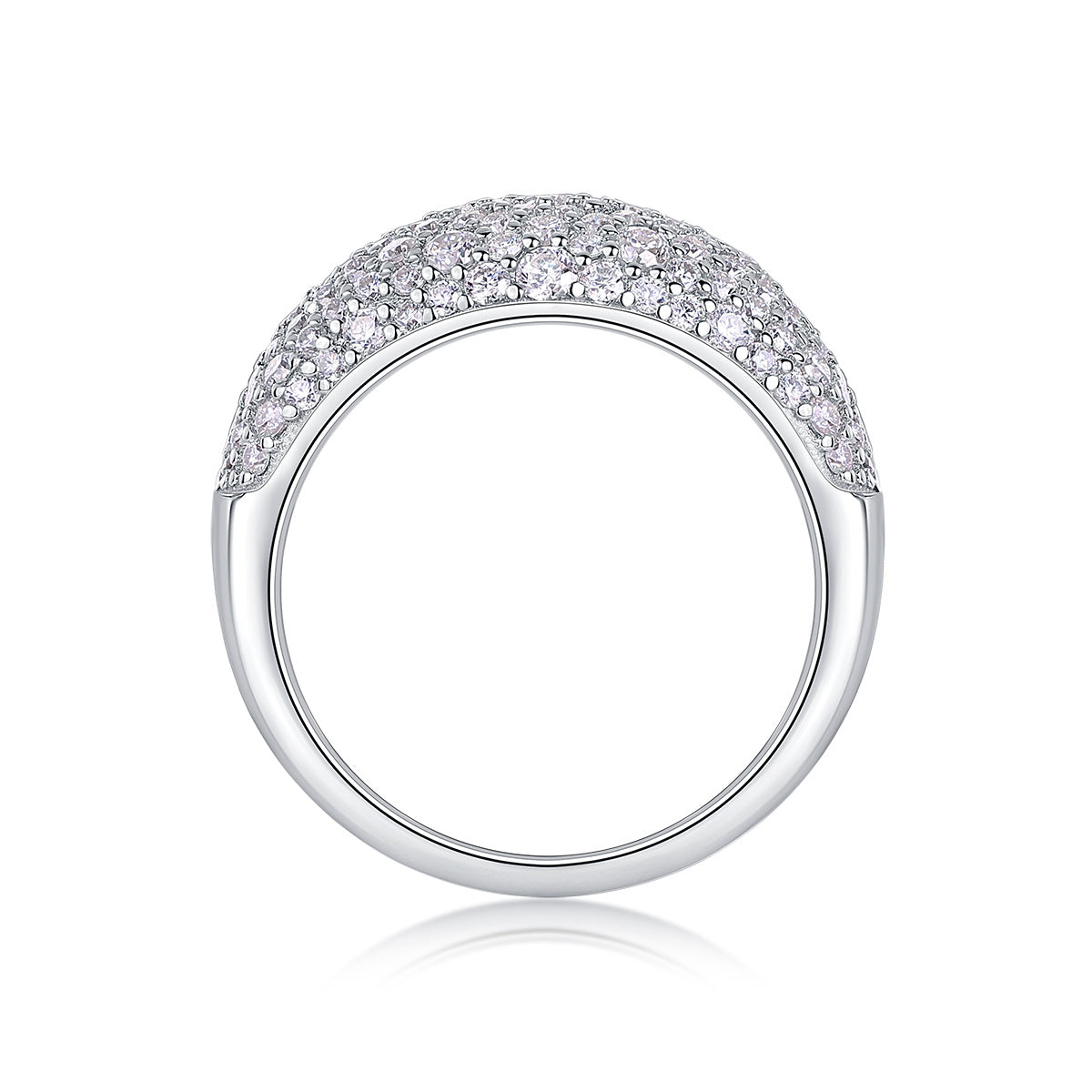 Moonlit Night Stars Moissanite Diamond Ring – S925 Silver