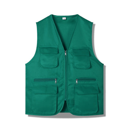 Multi-pocket Vest Volunteer Work Clothes Activity