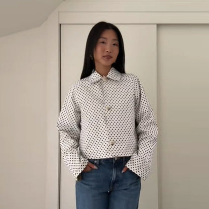 Women's Temperament Commute Lapel Double-sided Short Jacket