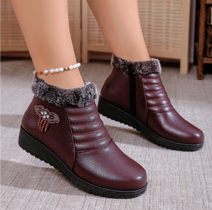 Winter Cotton Shoes For Middle-aged And Elderly Women