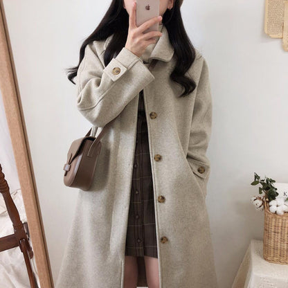 Loose Slimming Thickened Over-the-knee Women's Coat