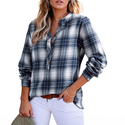 Casual Plaid Shirt For Women