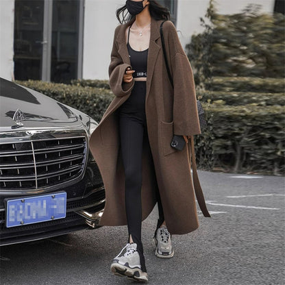 Gentle Soft Glutinous Loose Knitted Cardigan Overcoat