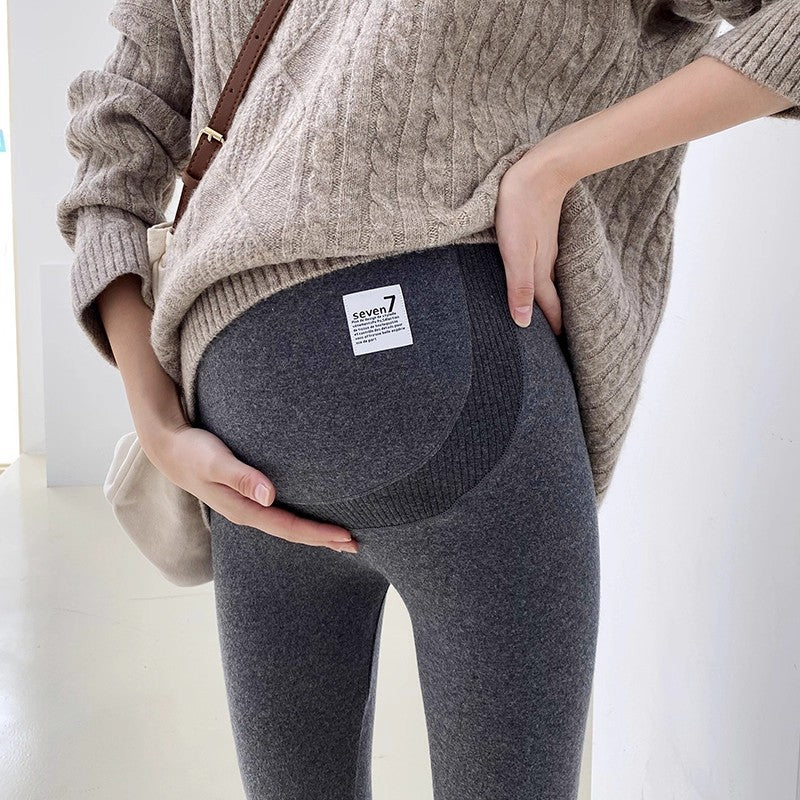 Not Tight Belly Casual Leggings High Elastic Maternity Belly Support Pants