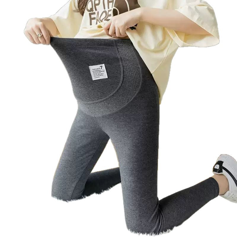 Not Tight Belly Casual Leggings High Elastic Maternity Belly Support Pants