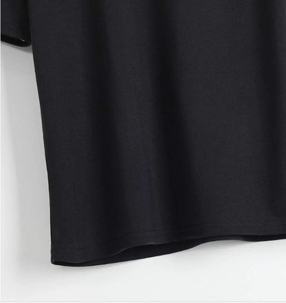 Hong Kong Style Sunset Pattern Printed Short-sleeved T-shirt