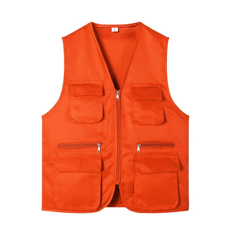 Multi-pocket Vest Volunteer Work Clothes Activity