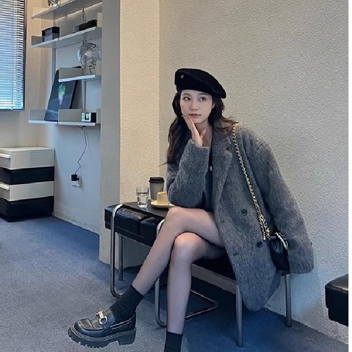 Women's Fleece-lined Thick Wool-like Cashmere Coat