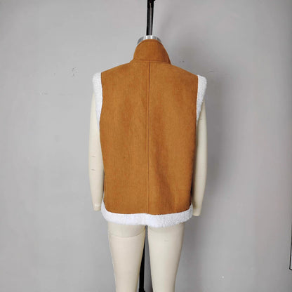 Fashionable Jacket Warm Fur Sleeveless Vest