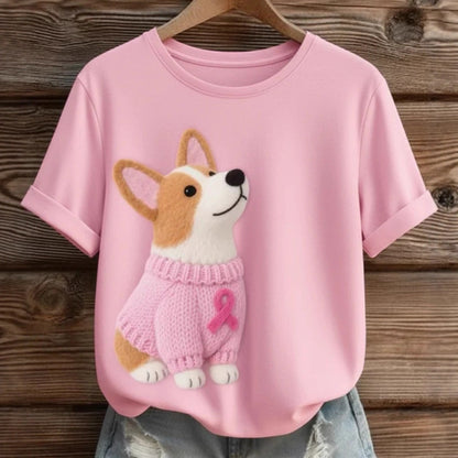 Loose Casual Animal Women's Tops Digital Printed T-shirt