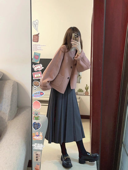 Women's Short Coat Winter Korean Drama Wear