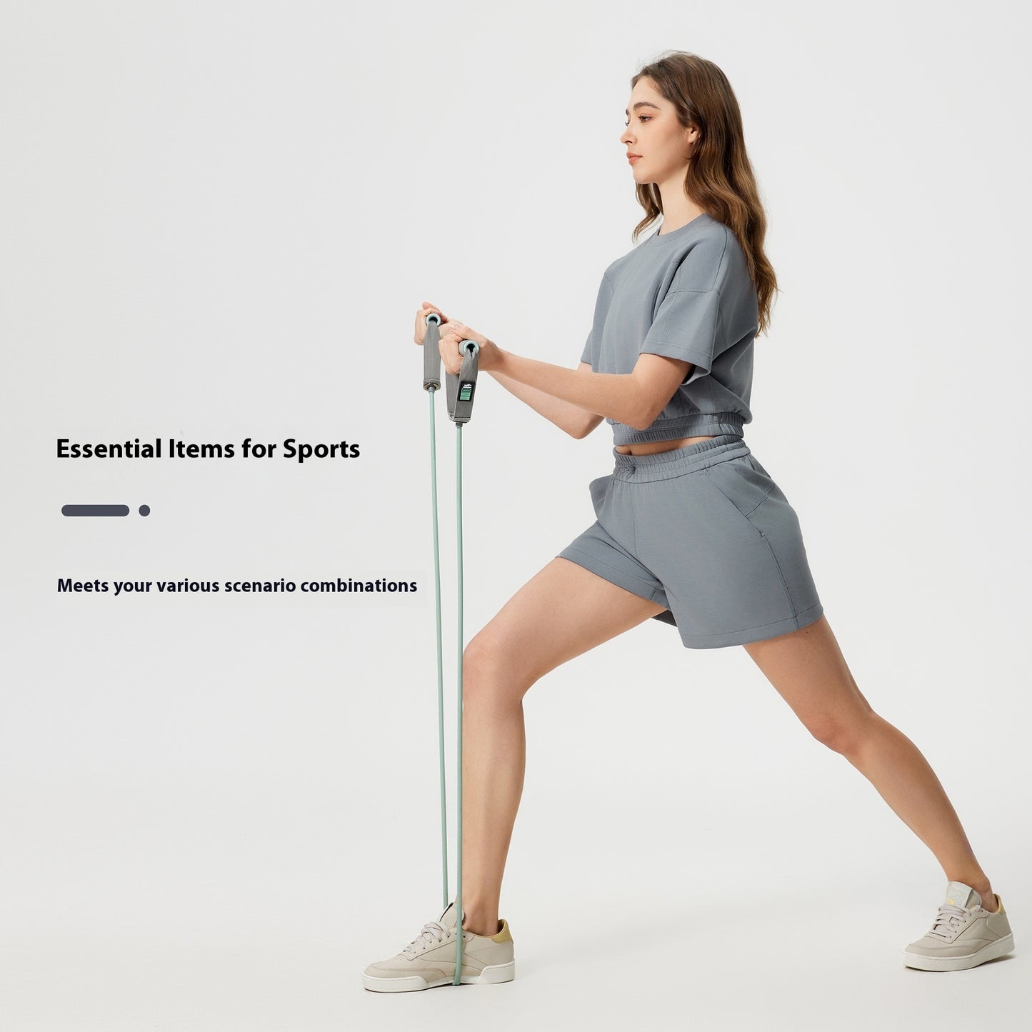 Drawstring High Waist Cloud Feeling Skin-friendly Running Wide Leg Casual Shorts