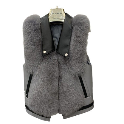 Fashion Slimming Slim Women Fur Vest