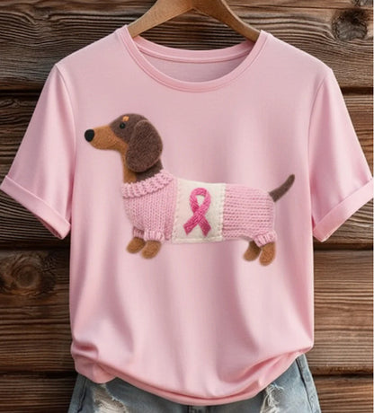 Loose Casual Animal Women's Tops Digital Printed T-shirt