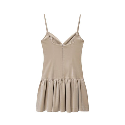 Women's Camisole Fluffy Short Dress