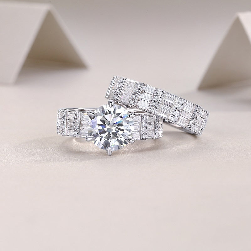 Vanilla 3-Carat Moissanite Ring in Sterling Silver