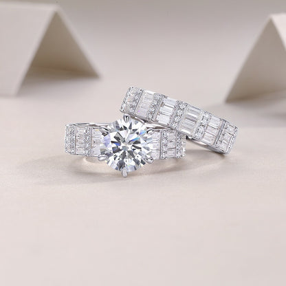 Vanilla 3-Carat Moissanite Ring in Sterling Silver