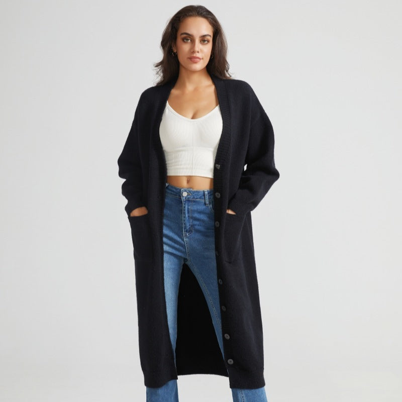 Loose Casual Lazy Mid-length Sweater Women