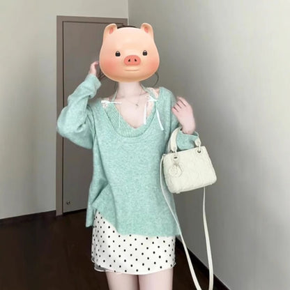 New Fashion Short Pullover Long Sleeve Women