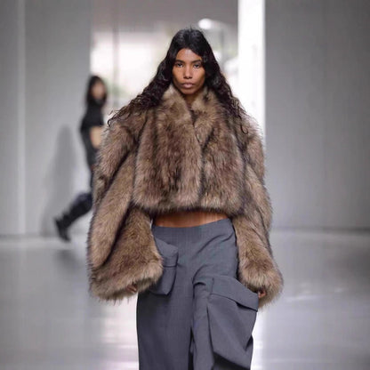 Vintage Fur Coat Short Ladies