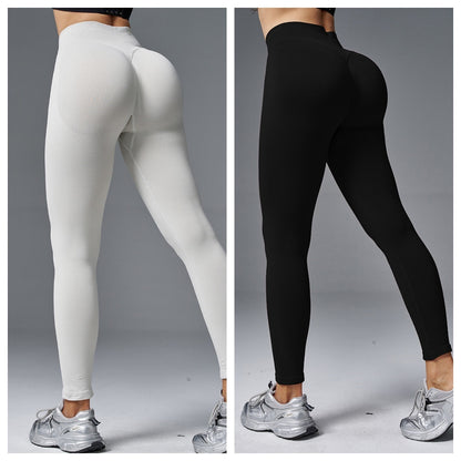 Peach Hip Tight Mid Waist Yoga Pants Hip Lifting Running Fitness