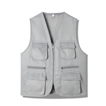 Multi-pocket Vest Volunteer Work Clothes Activity