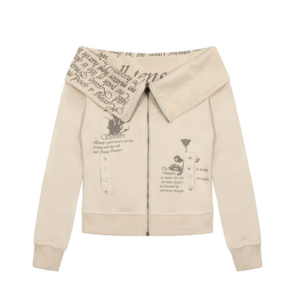 Retro Hot Girl Personalized Patterns Design Sweater Cardigan