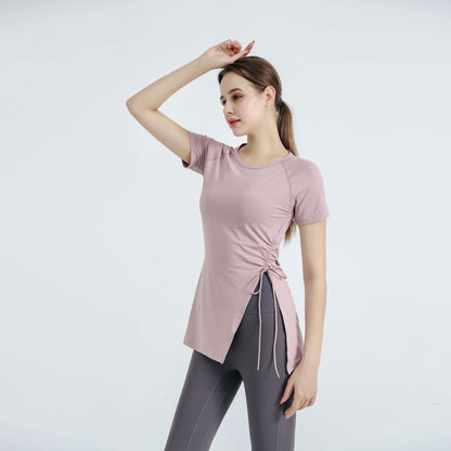 Short Sleeve Loose Quick-drying Women's Running Exercise T-shirt