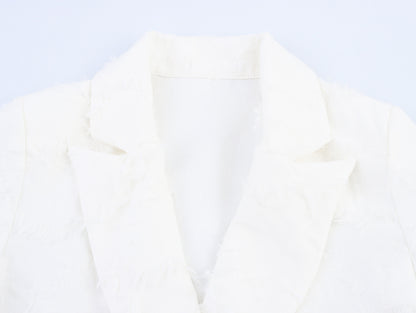 Women's Wear Tassel Texture Fabric Coat