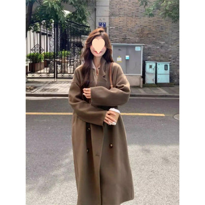 Woolen Women's Fashionable All-match Coat