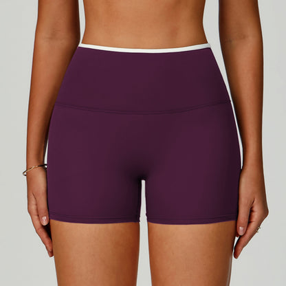 Women's Solid Color Casual Sports Yoga Shorts
