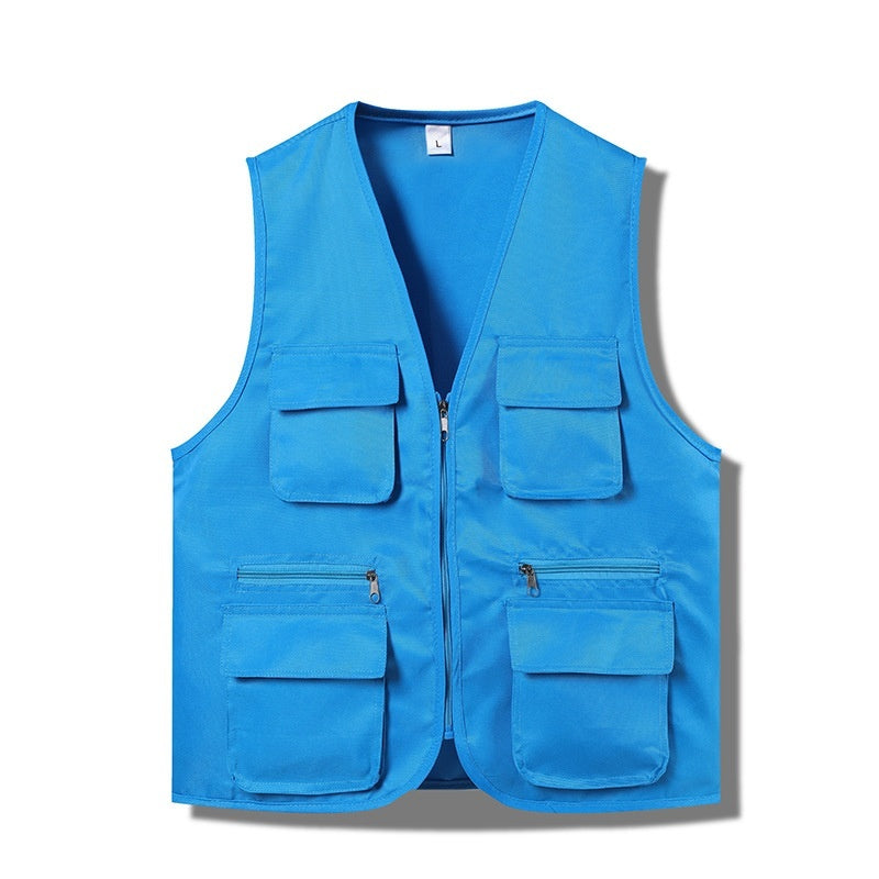Multi-pocket Vest Volunteer Work Clothes Activity
