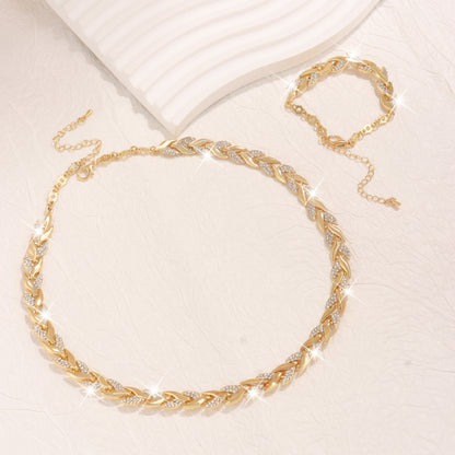 Willow Leaf Diamond Bracelet & Necklace – Affordable Luxury