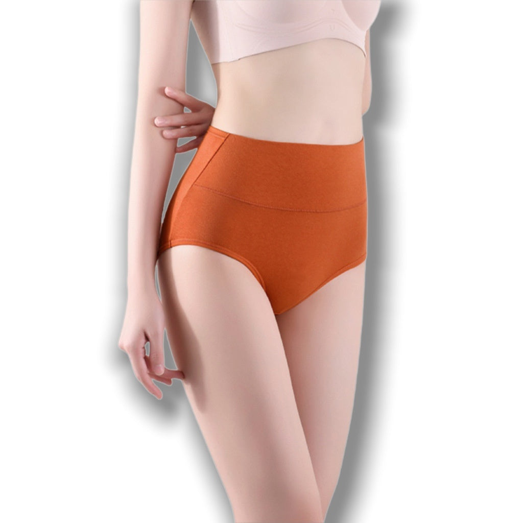 Women's Pure Cotton High Waist Pure Color Simple Slim Fit Simple And Comfortable Elegant Underwear