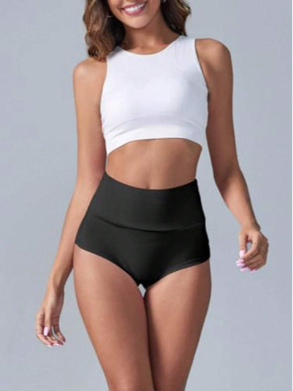 BZB Women's High Waist Yoga Shorts Gym Workout Booty Dance Hot Pants Athletic Butt Lifting Sports Leggings